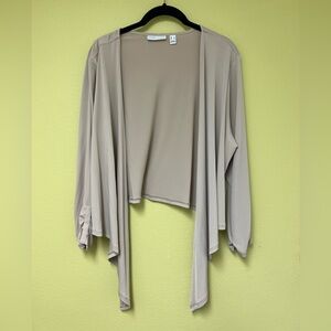 Susan Graver Light Beige Cardigan